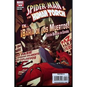 Spider Man Human Torch Bahia De Los Muertos Comic Book Marvel One Shot